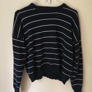 striped brandy melville cropped sweater
